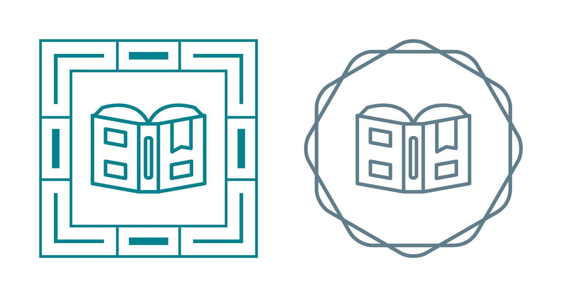 Open book with bookmark Vector Icon