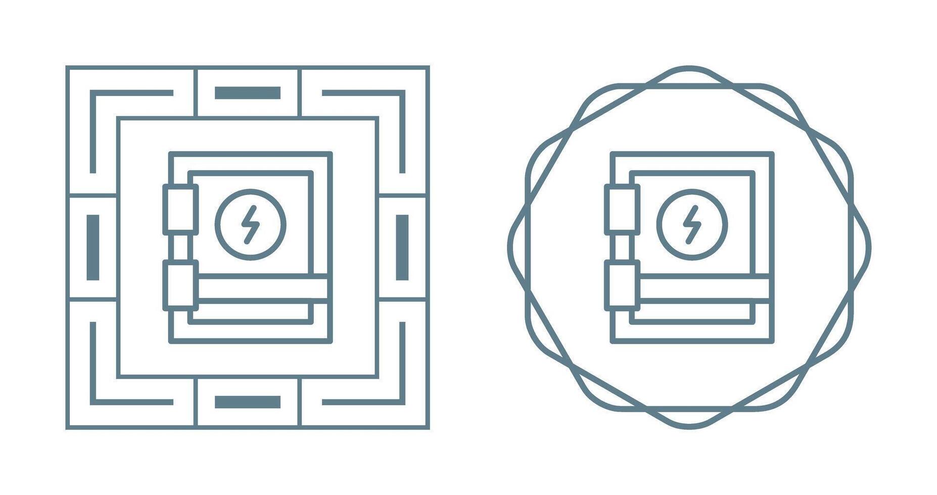 icono de vector de panel eléctrico