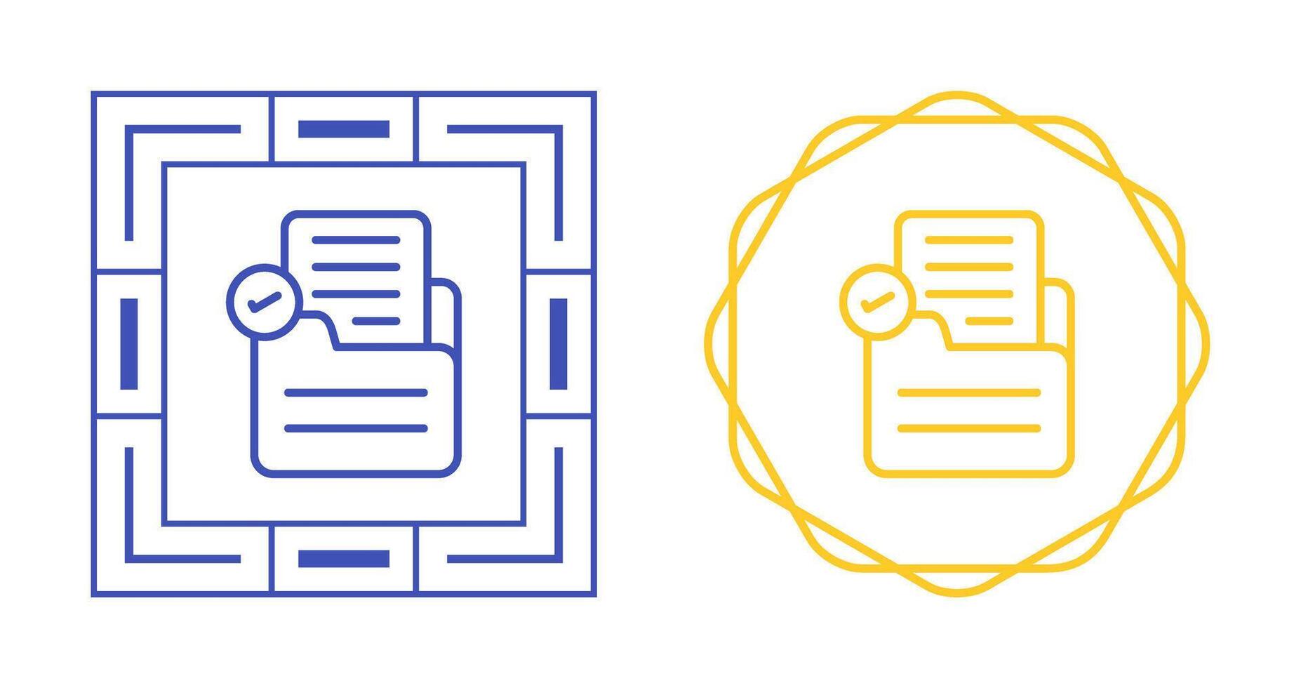 Document Check Vector Icon