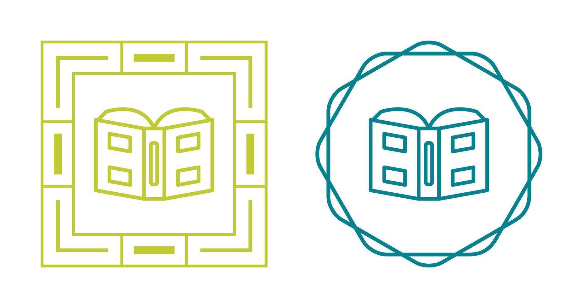 icono de vector de libro abierto