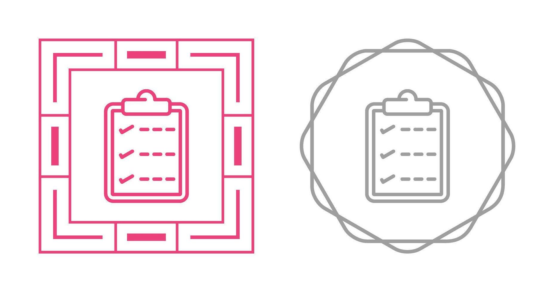Task list with checkmarks Vector Icon