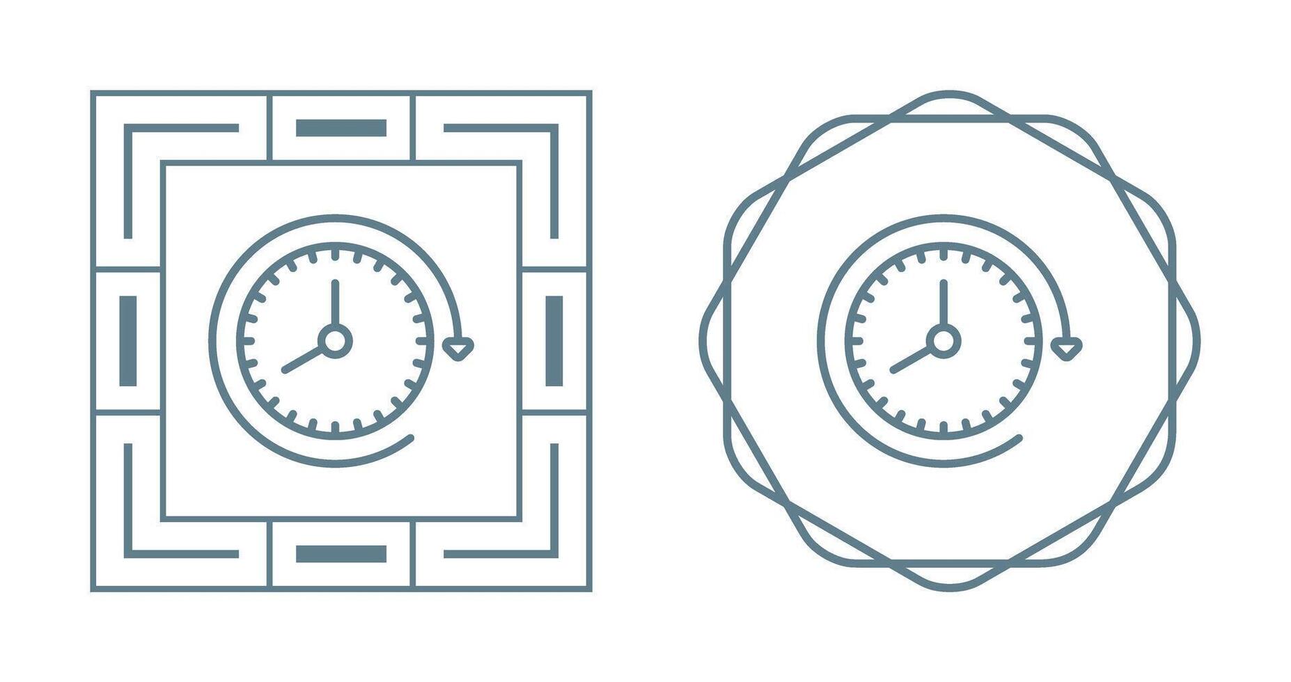 Clock with arrow Vector Icon