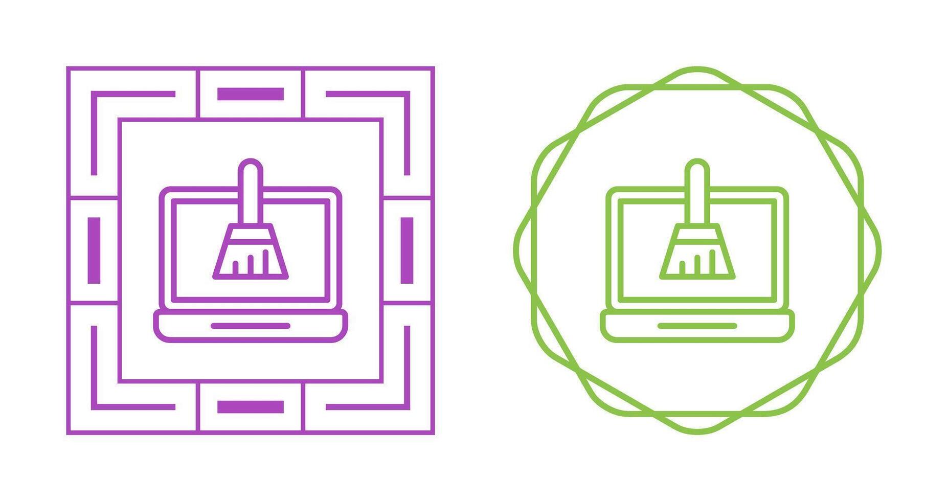 Disk Cleanup Vector Icon