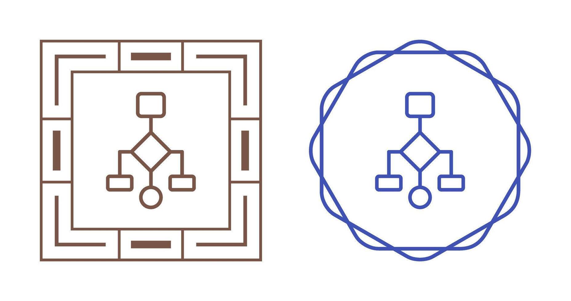 afinidad diagrama vector icono