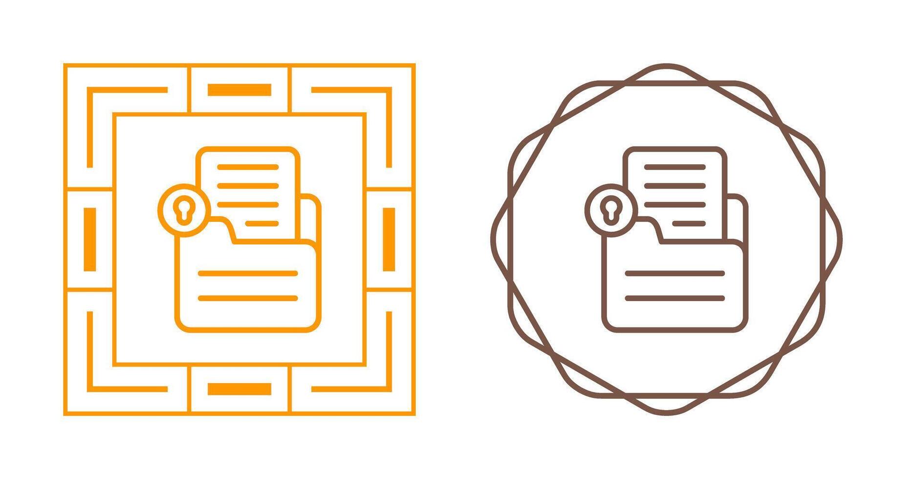 Document Lock Vector Icon