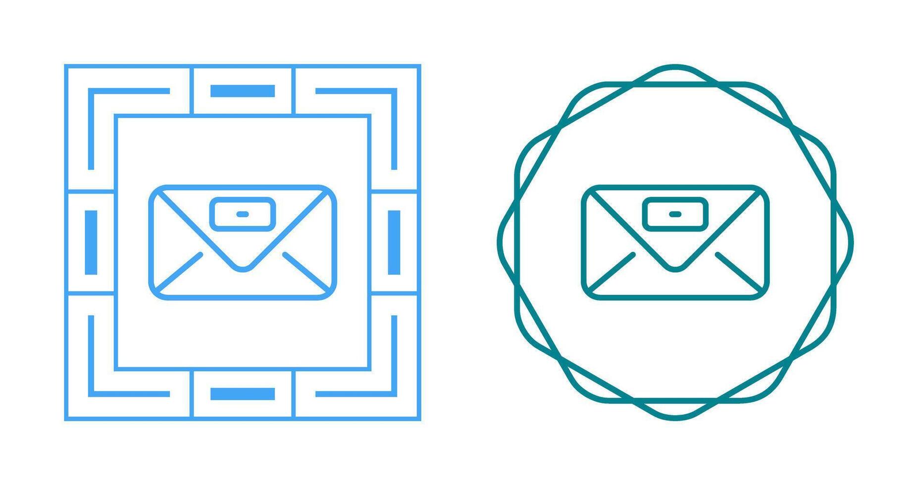 Envelope with stamp Vector Icon