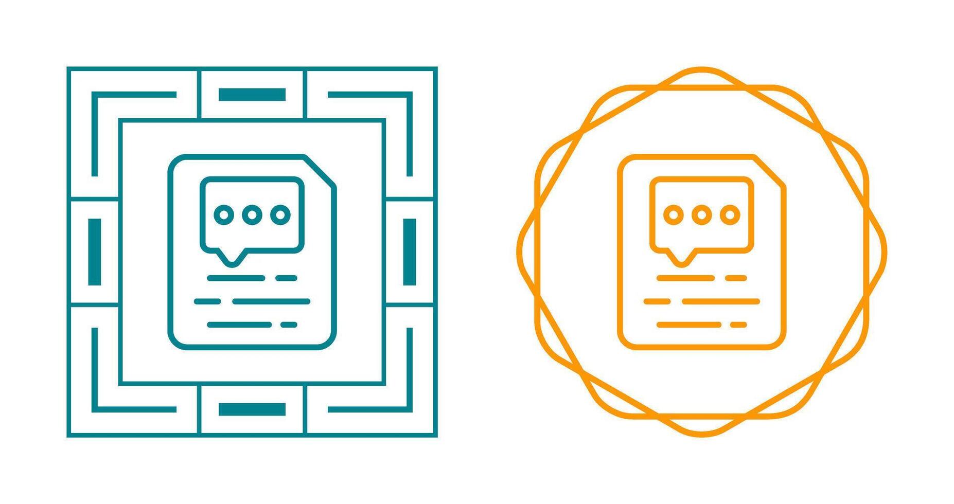 Document Insert Comment Vector Icon