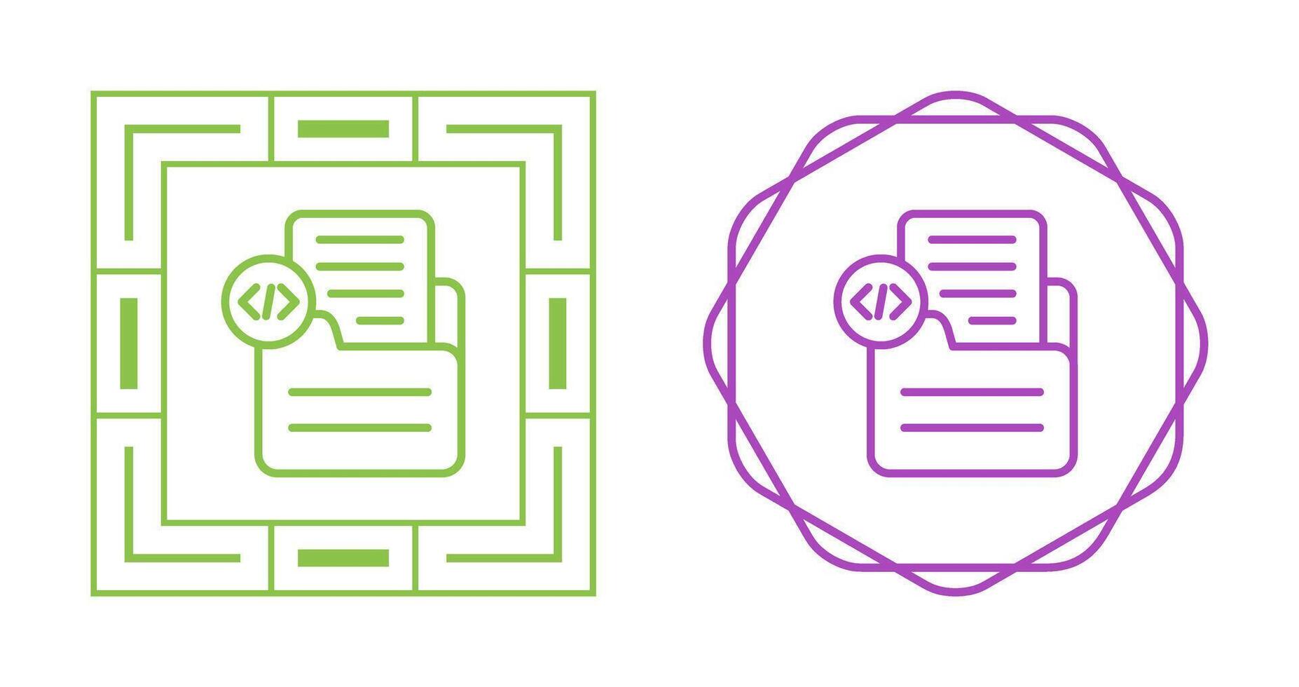 Document Insert Code Vector Icon