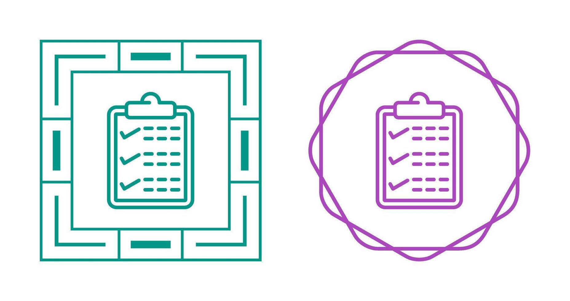 Clipboard with checkmark Vector Icon
