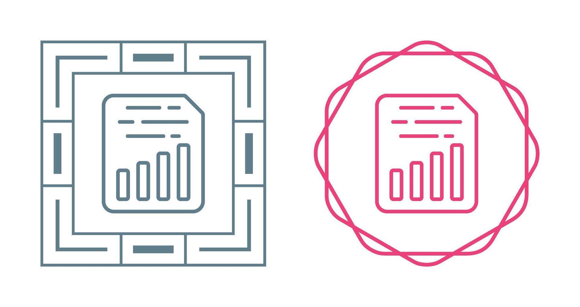 Document Insert Chart Vector Icon