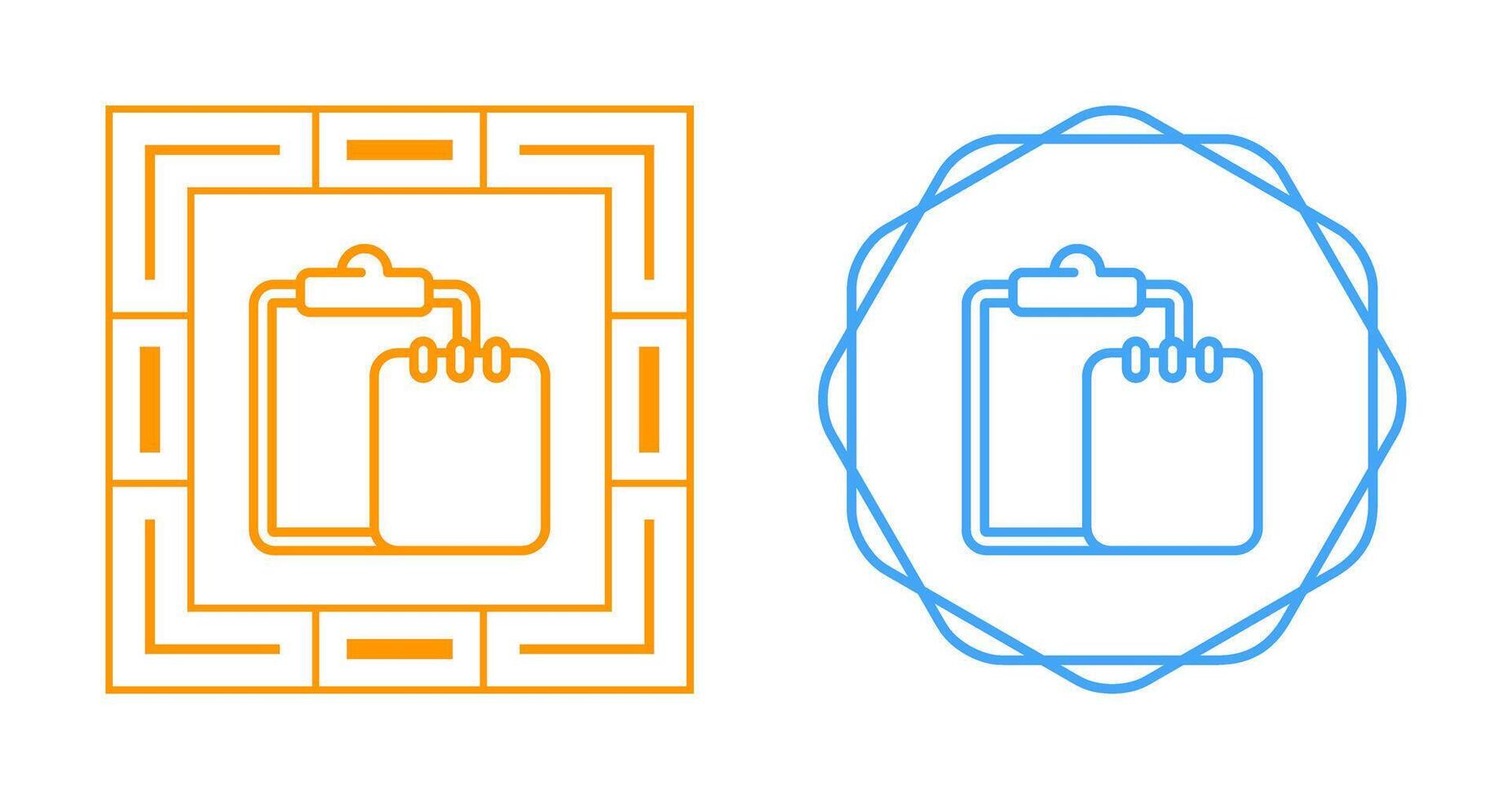Task list with writing pad Vector Icon