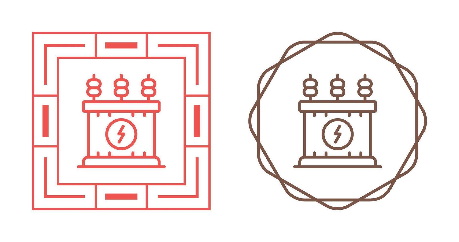 Power Transformer Vector Icon
