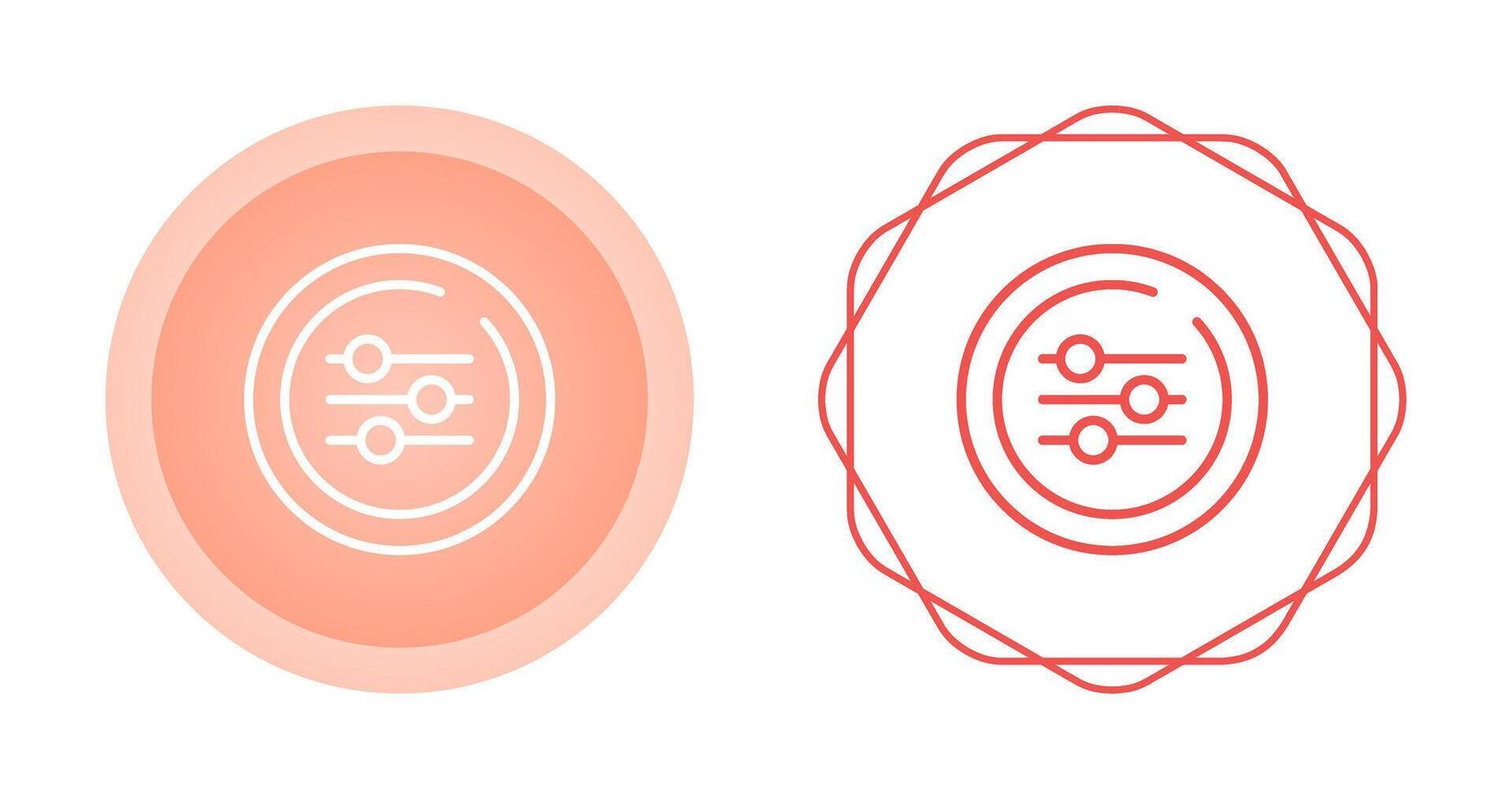 Equalizer Circle Vector Icon