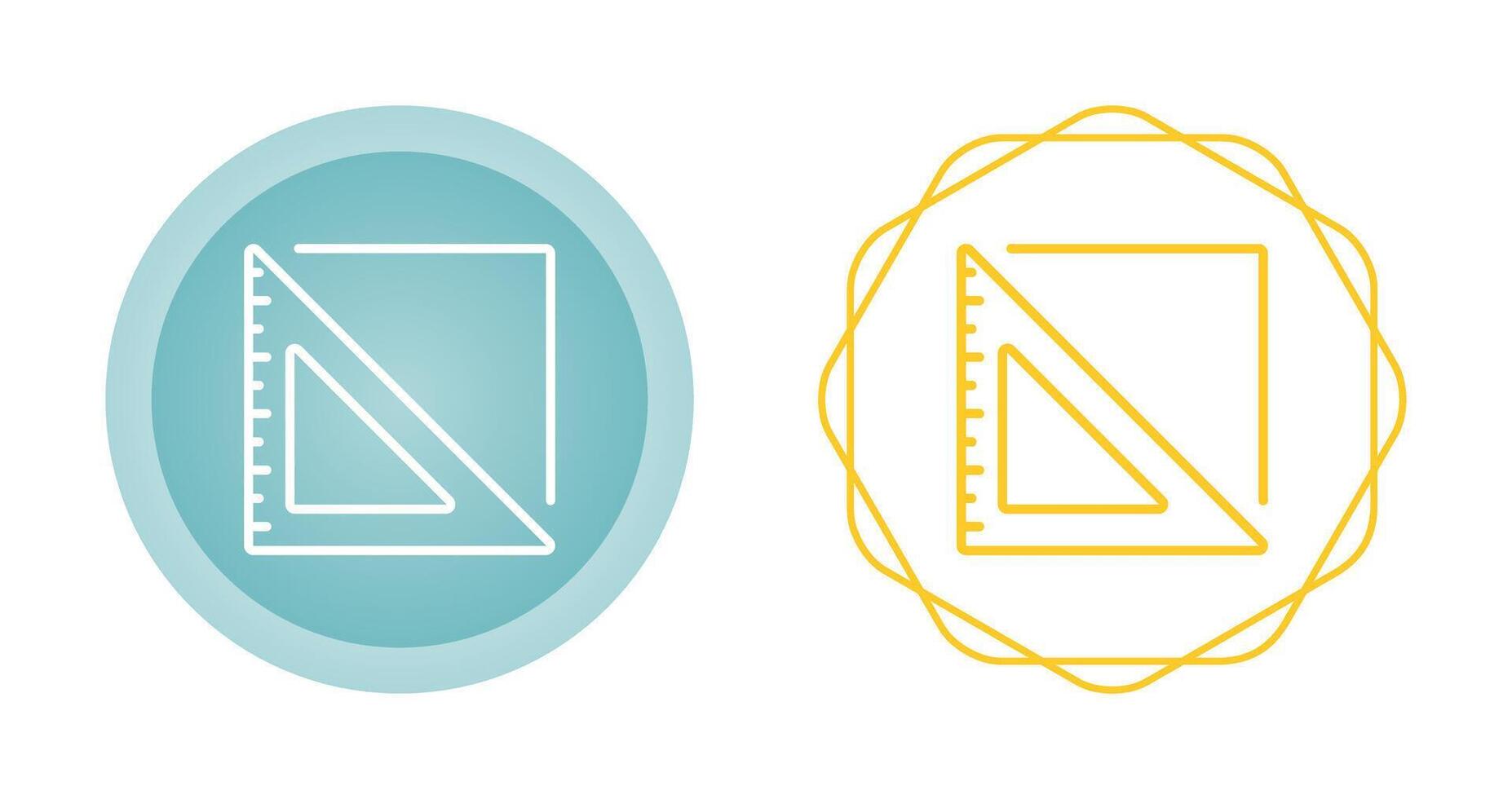 Triangular Ruler Vector Icon