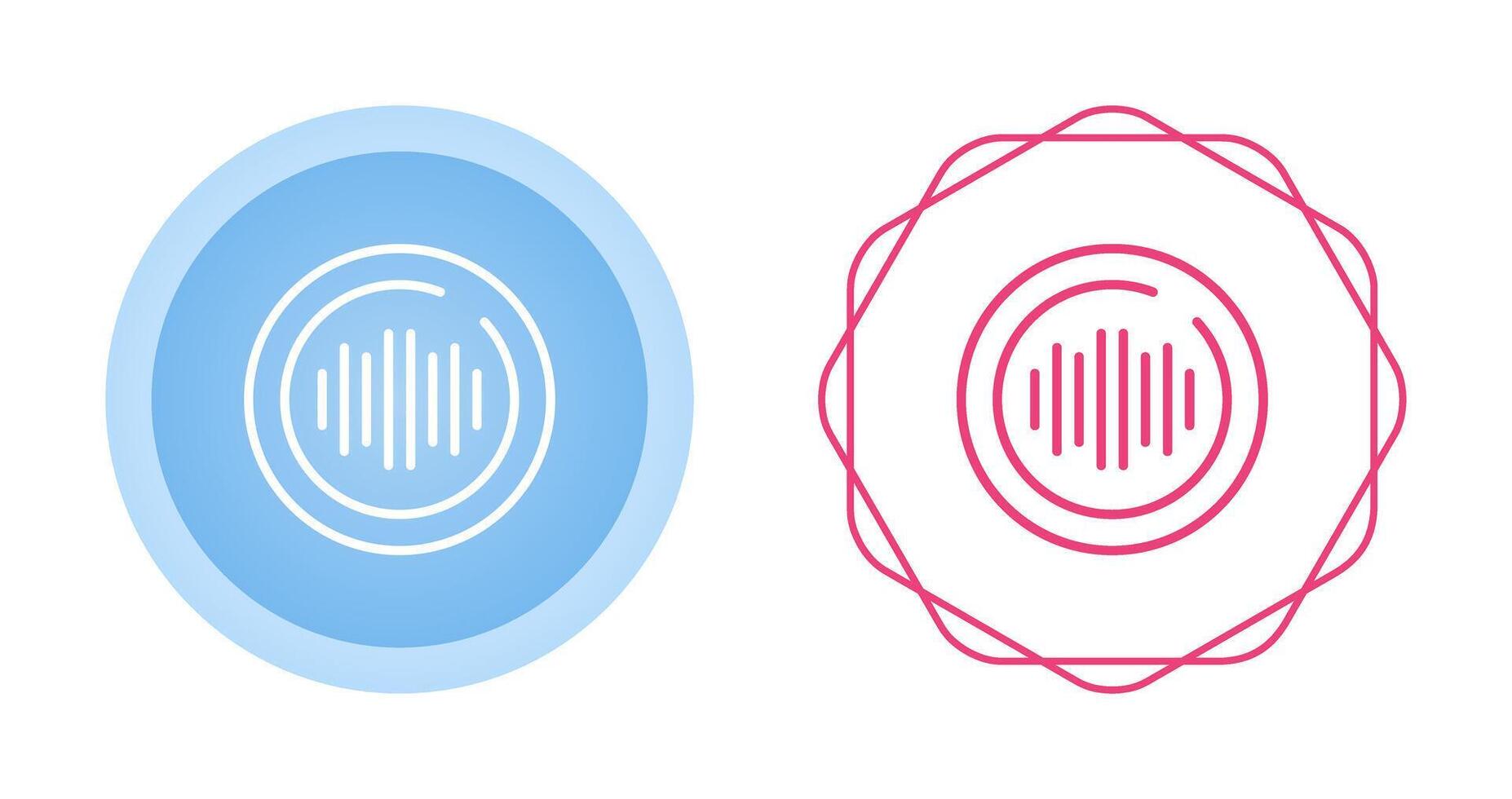 Audio Spectrum Circle Vector Icon