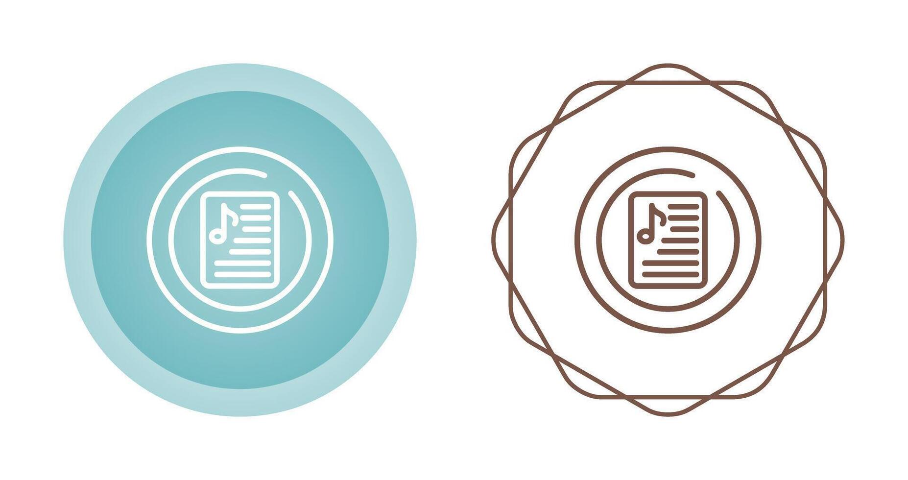 Music Playlist Circle Vector Icon