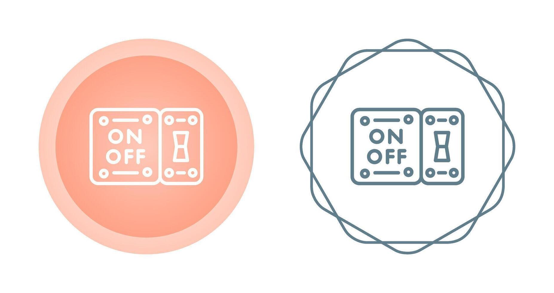 icono de vector de interruptor de luz