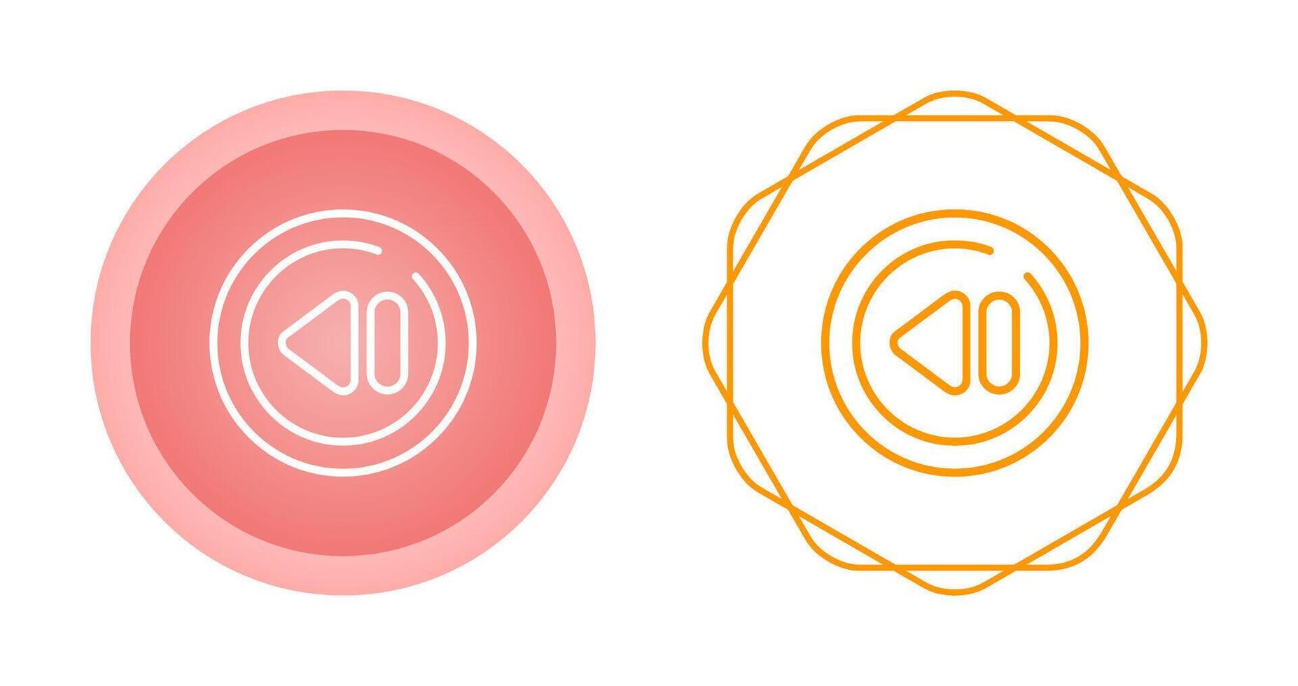 Previous Track Circle Vector Icon