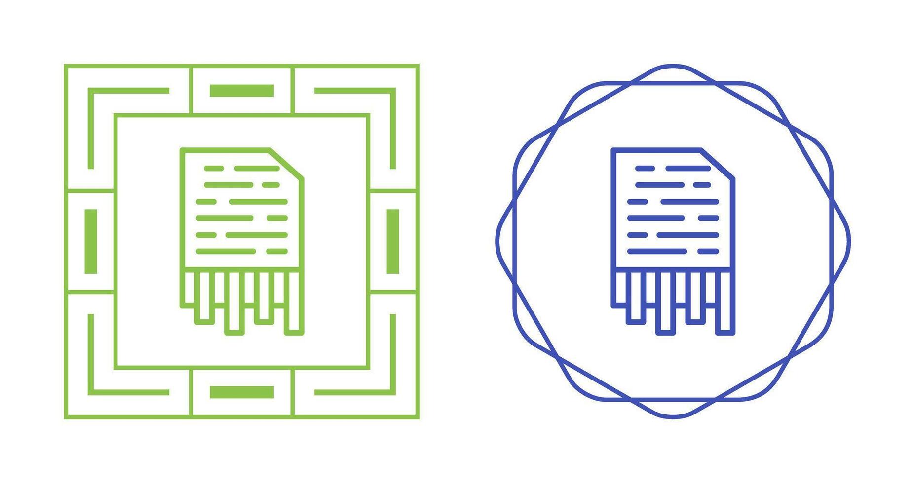 Shredding Vector Icon