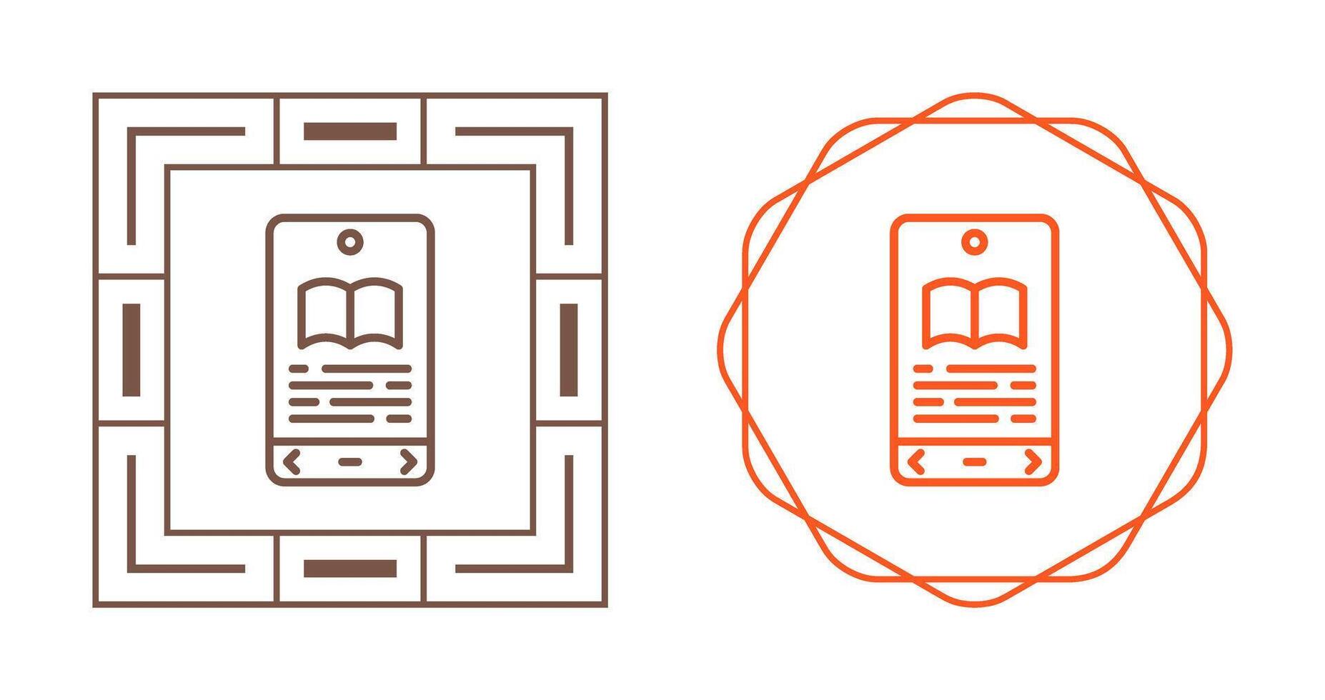E book Reader Vector Icon