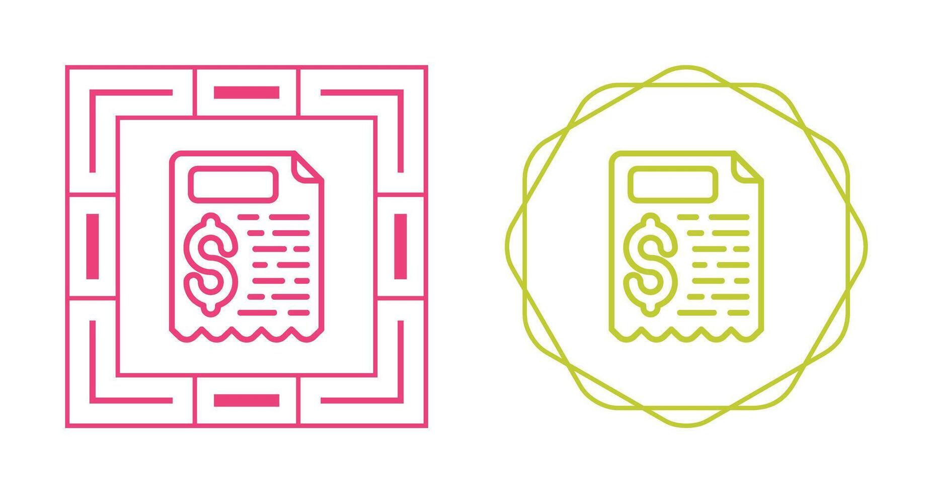 Receipt Vector Icon