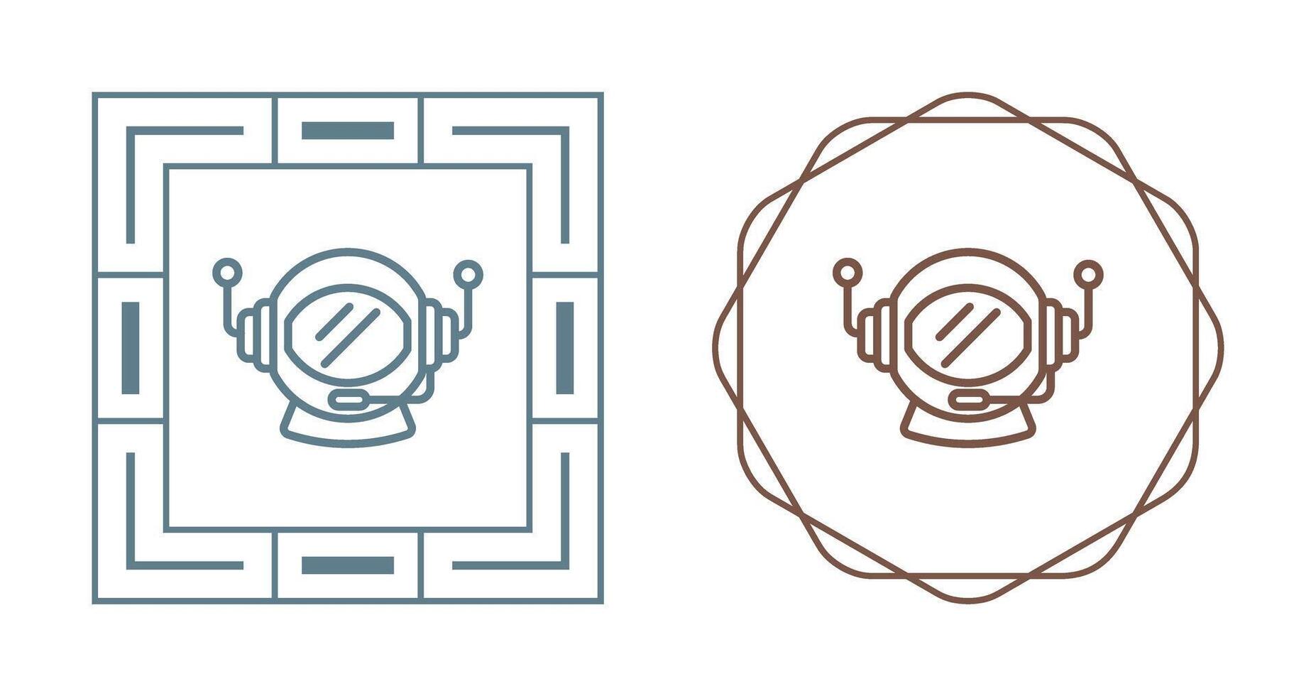 Astronaut Helmet Vector Icon