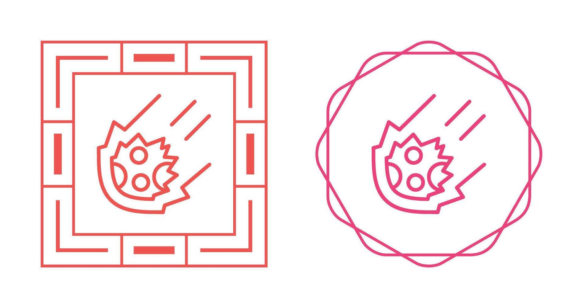 Meteor Vector Icon