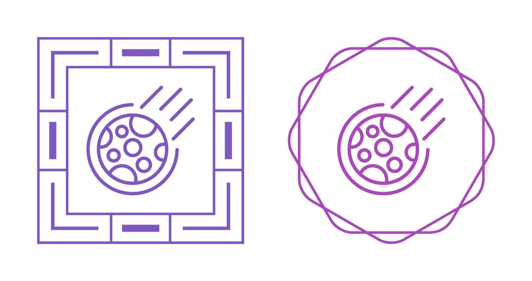 Meteor Vector Icon