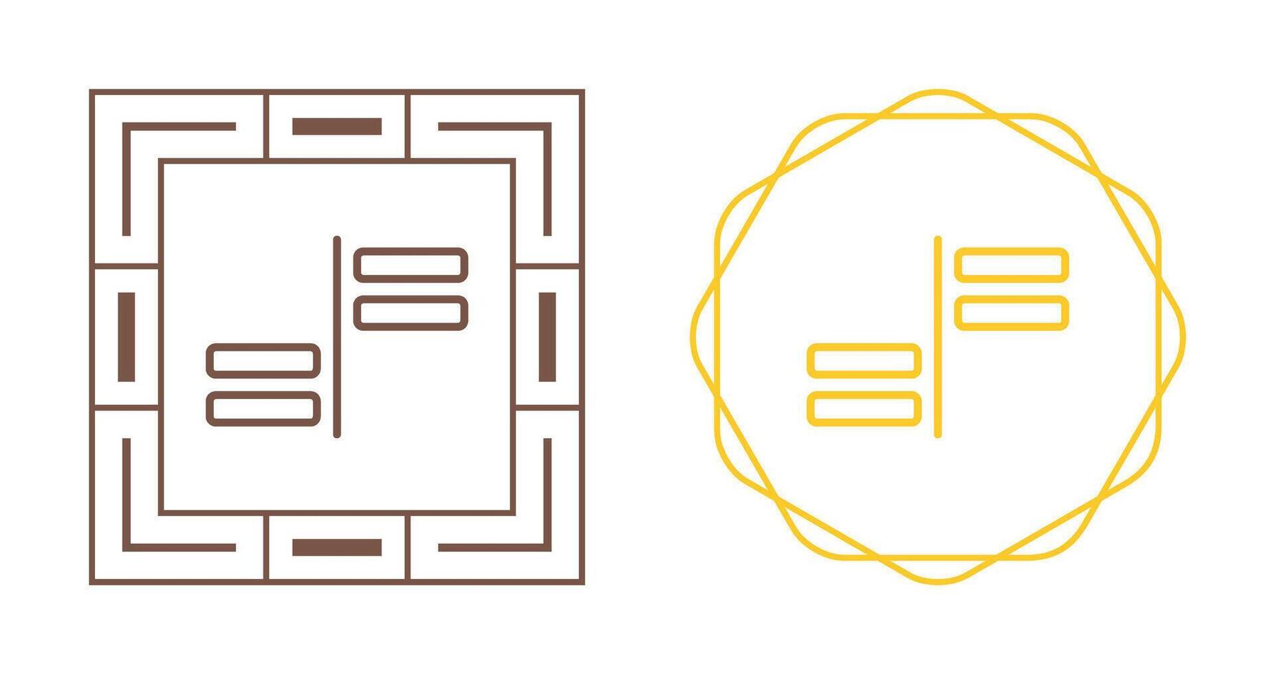 Horizontal Alignment Vector Icon