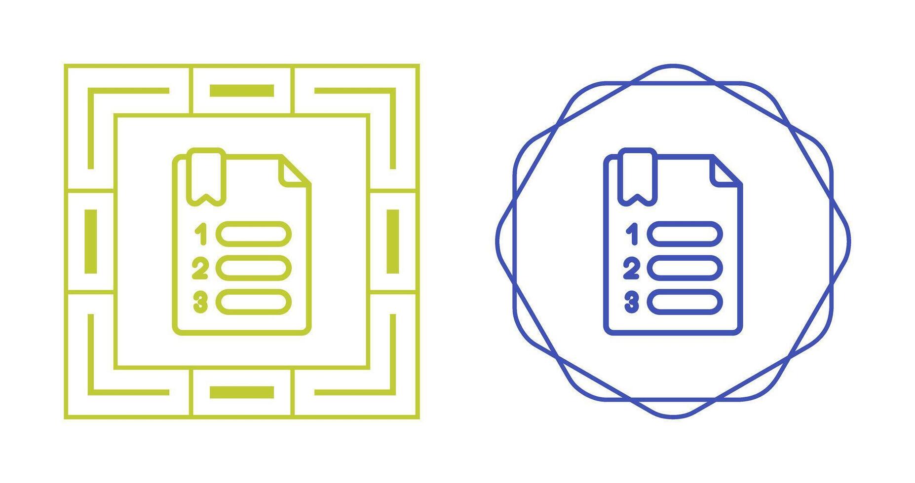 Numbered Vector Icon