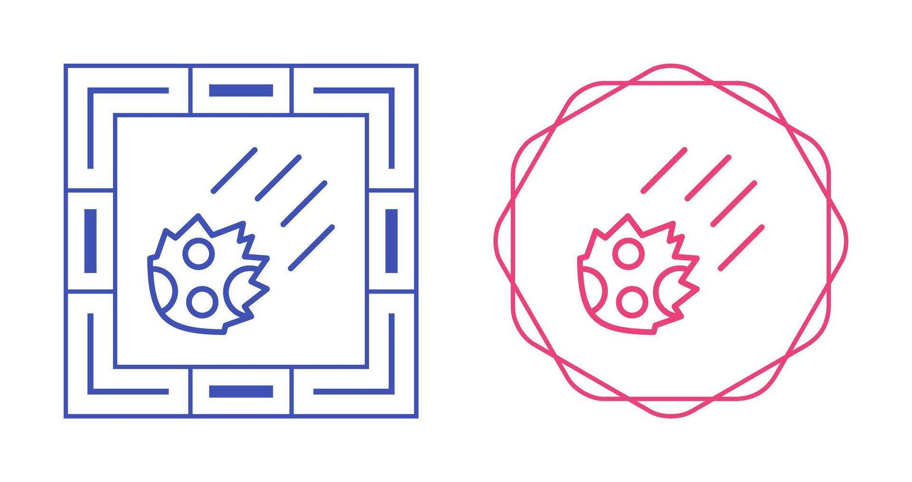 Meteor Vector Icon