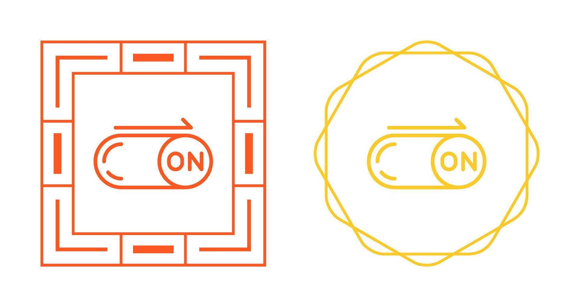 On Button Vector Icon