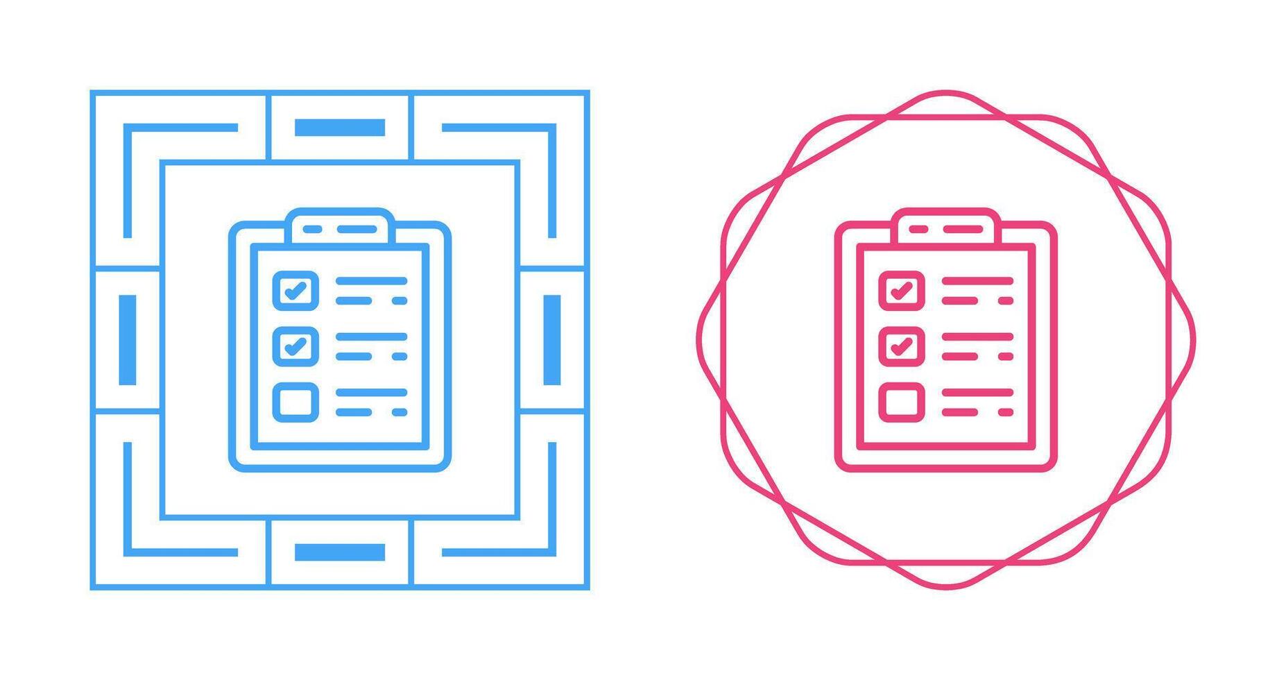 icono de vector de lista de verificación