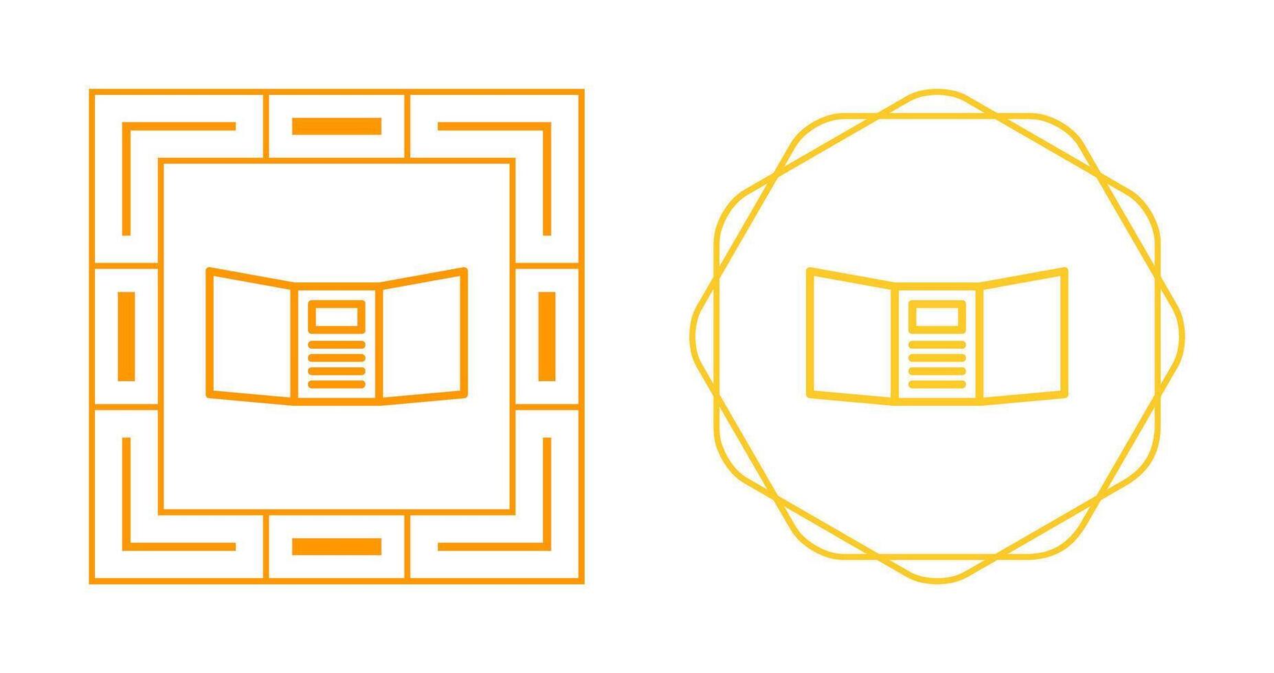 Triptych Vector Icon