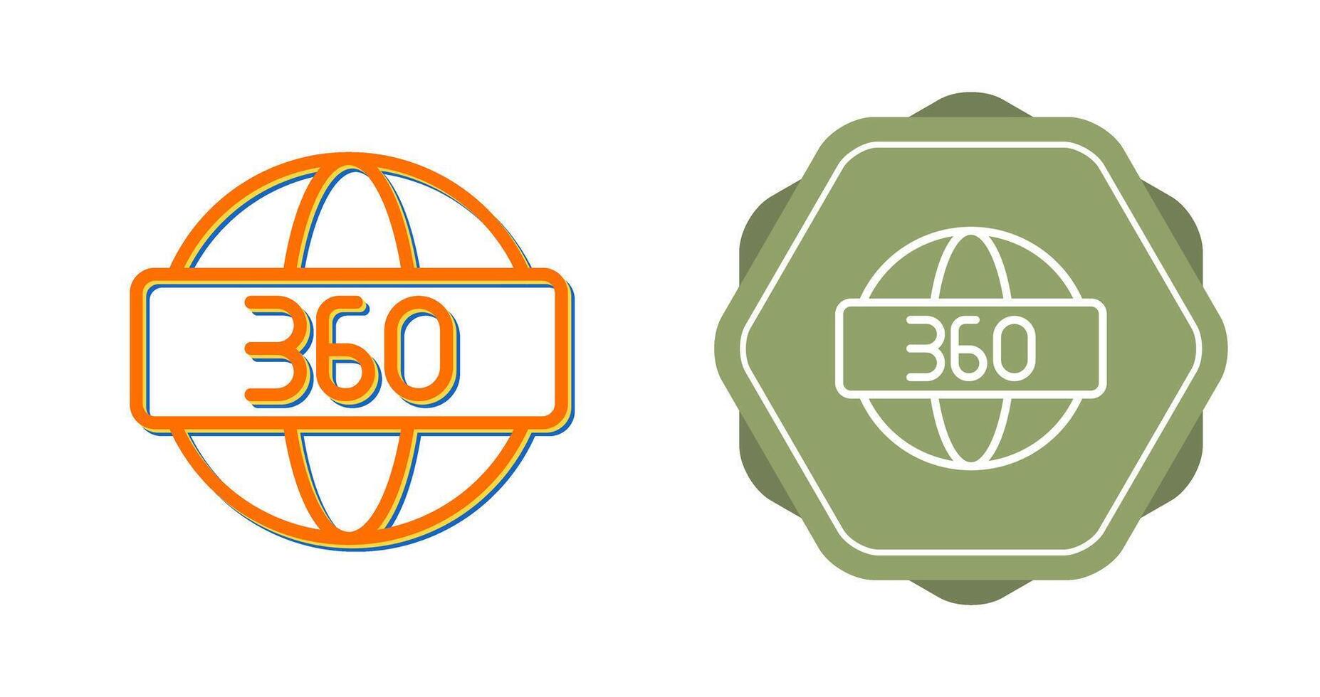 360 Degrees Vector Icon