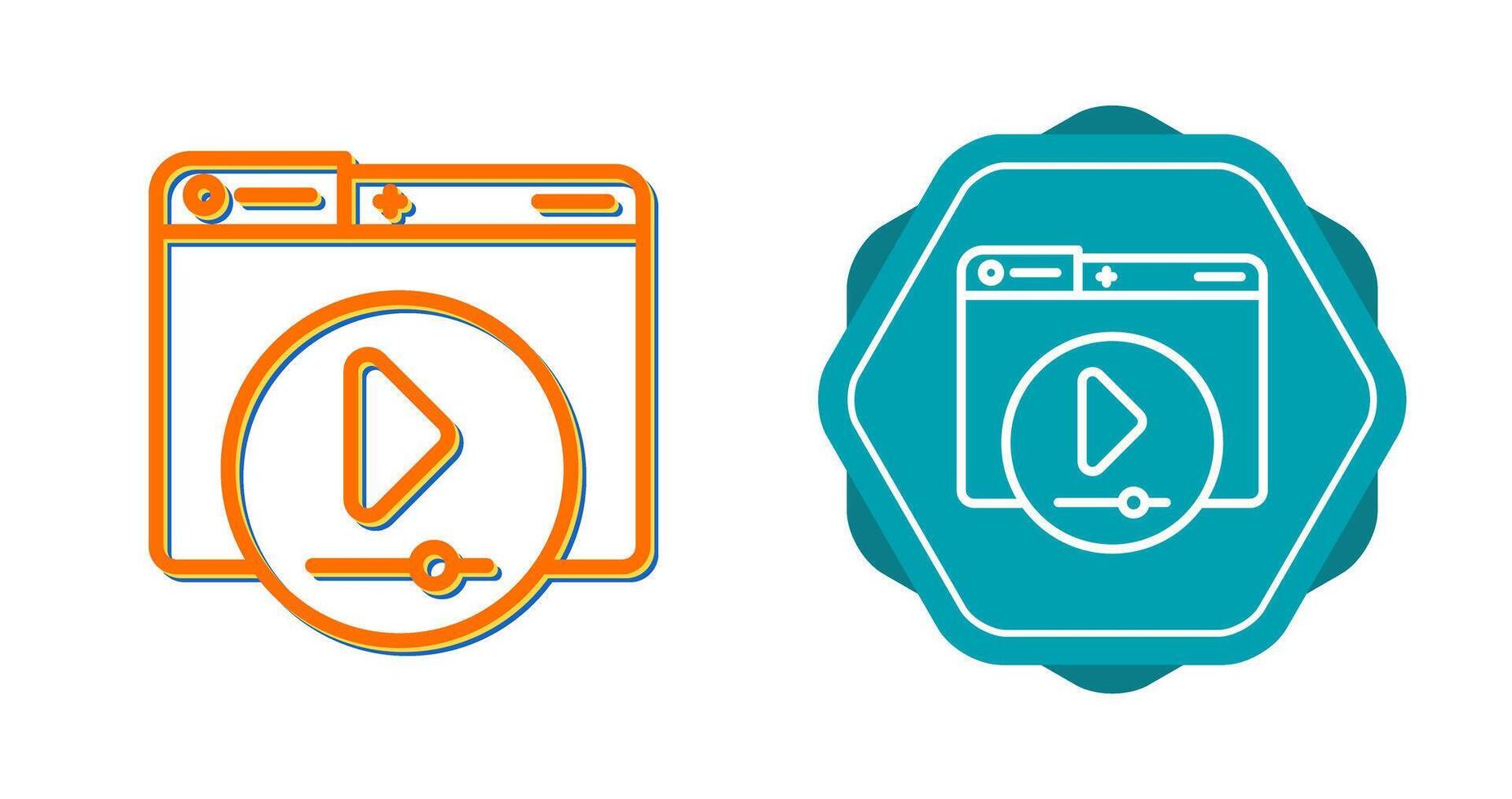 Video Player Vector Icon