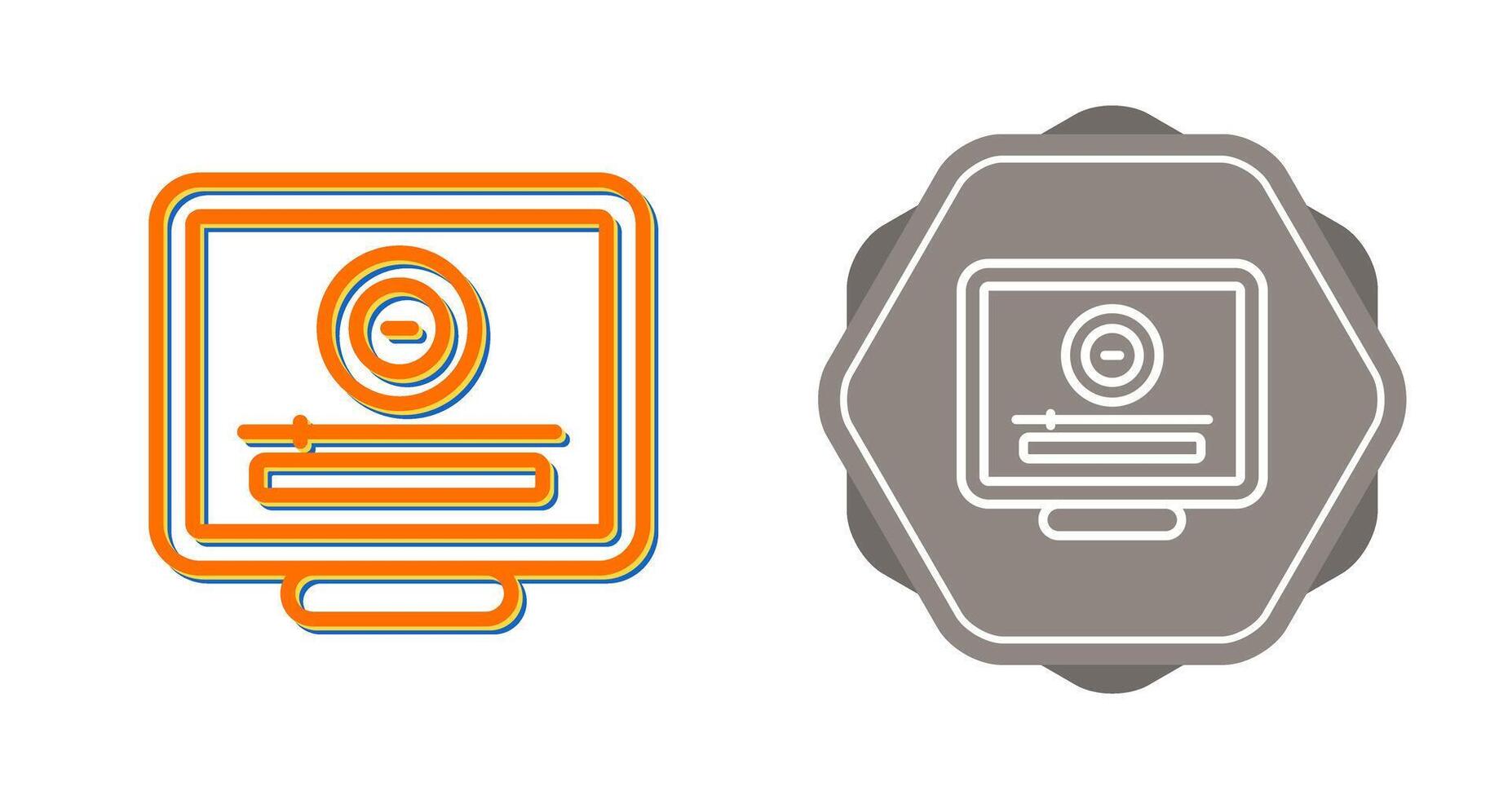 Desktop Computer Vector Icon