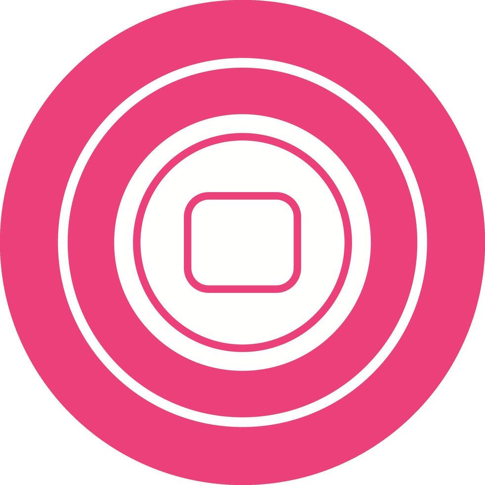 Stop Button Vector Icon