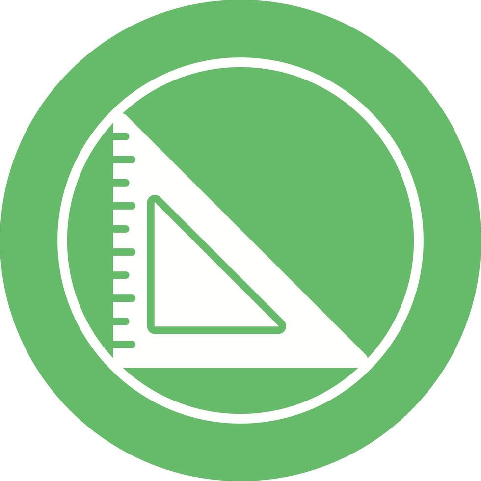 Triangular Ruler Vector Icon