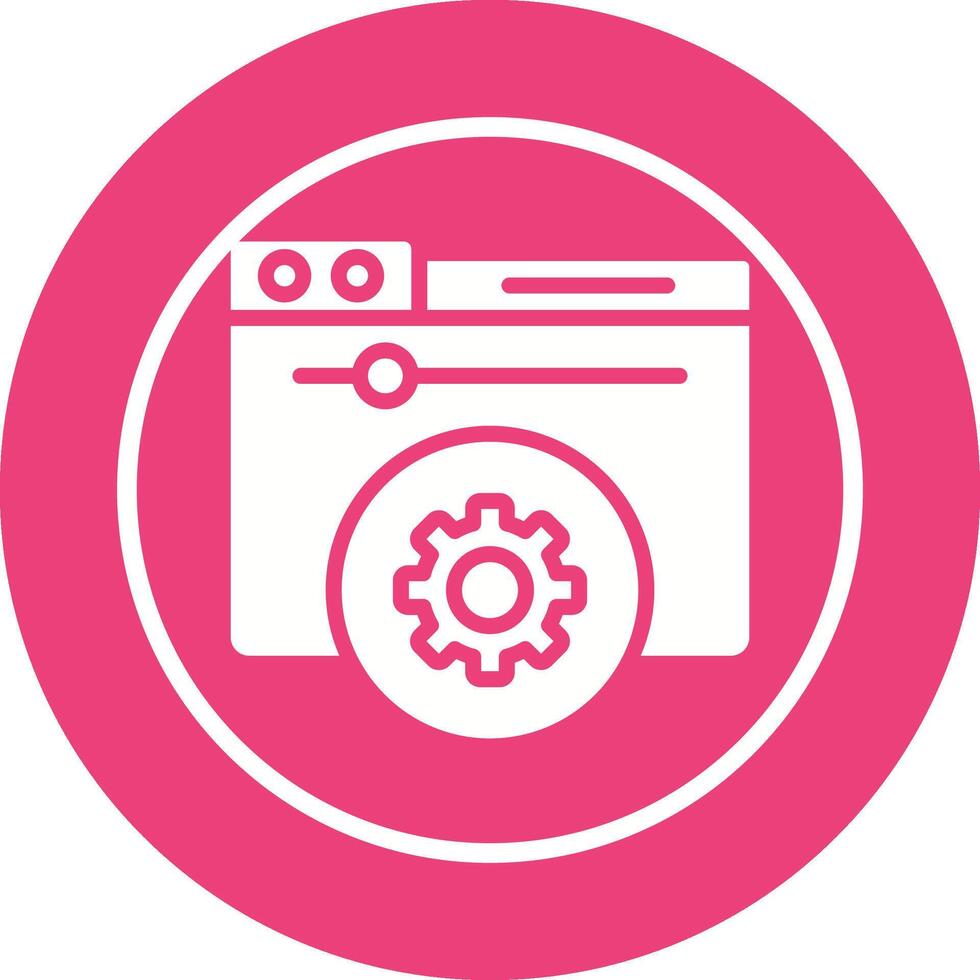 Hosting Control Panel Vector Icon