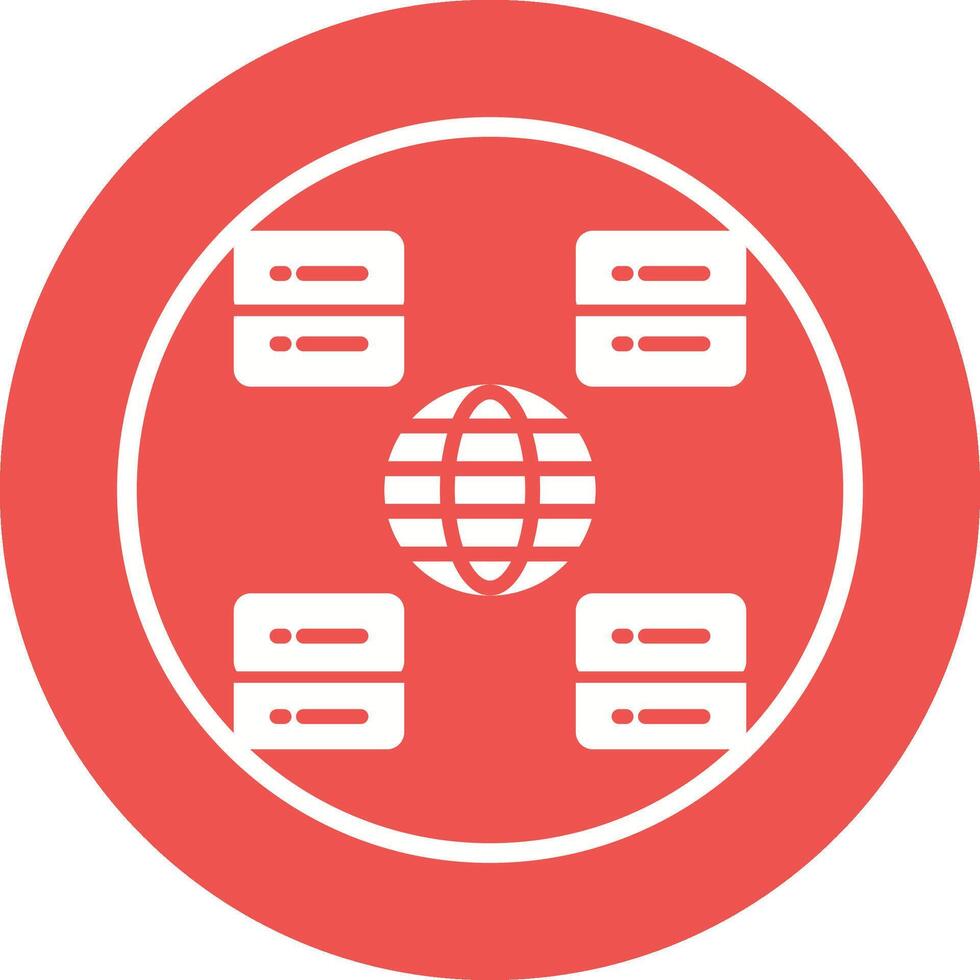 Content Delivery Network Vector Icon