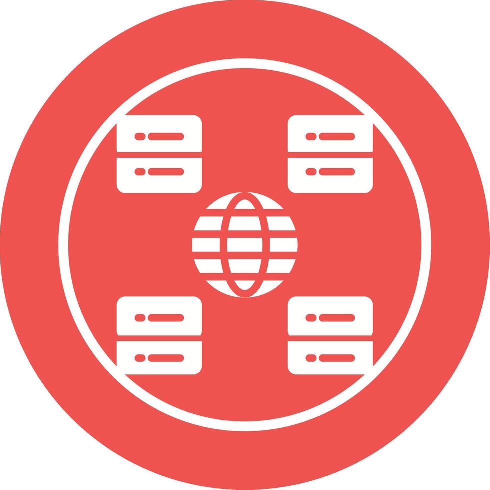 Content Delivery Network Vector Icon