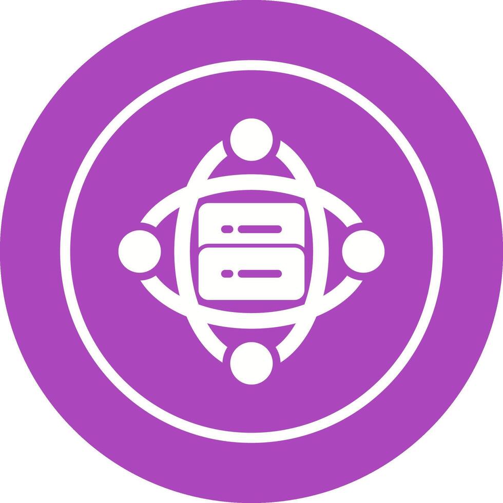 Cluster Server Vector Icon