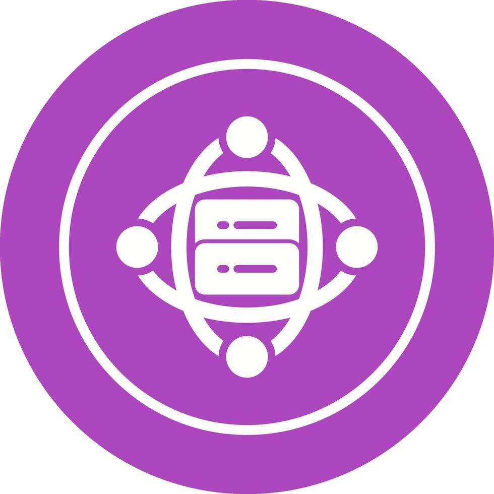 Cluster Server Vector Icon