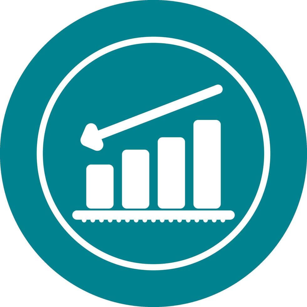 Chart Decreasing Vector Icon