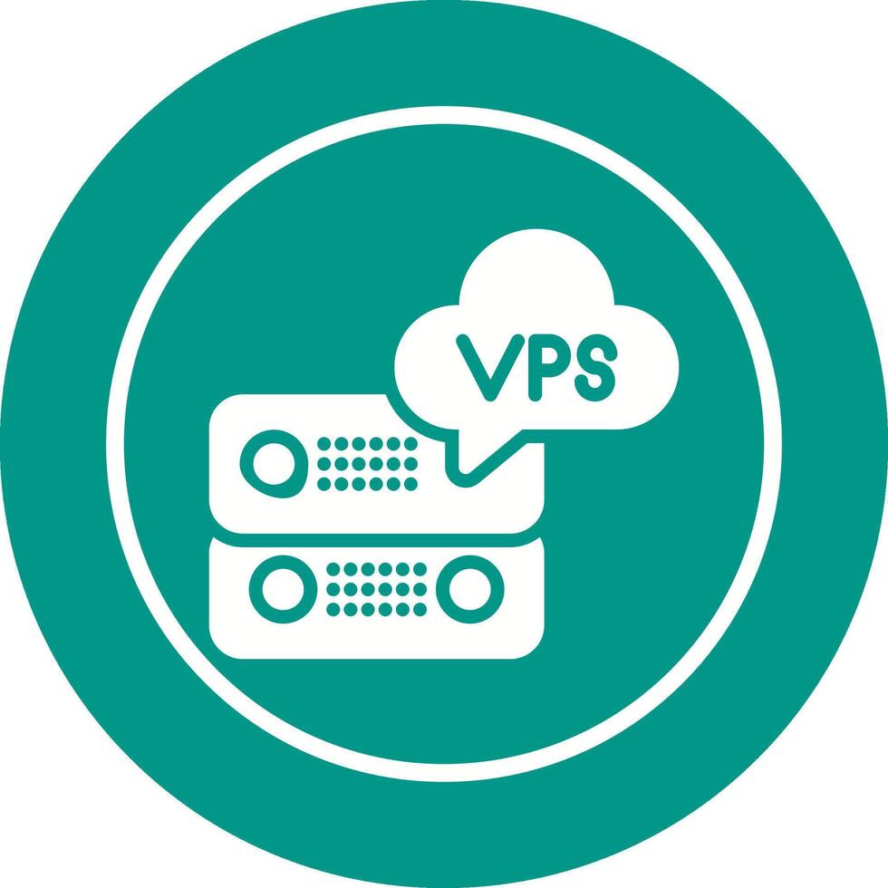 VPS Hosting Vector Icon