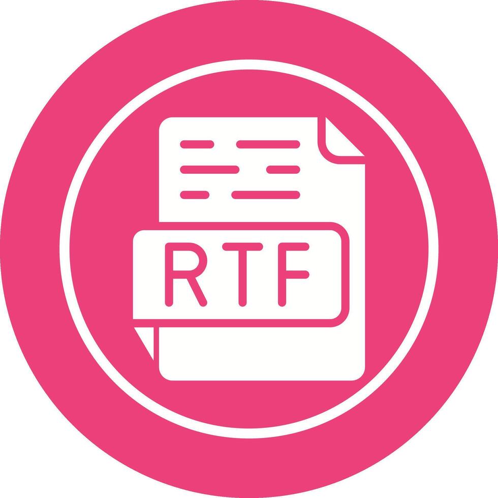 icono de vector rtf