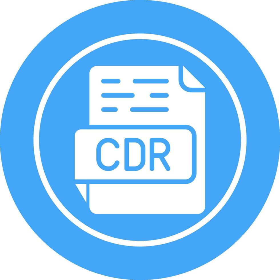 CDR Vector Icon