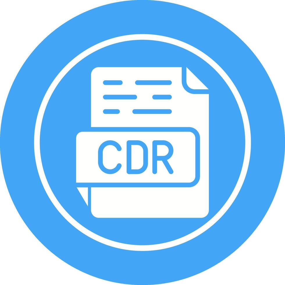 CDR Vector Icon