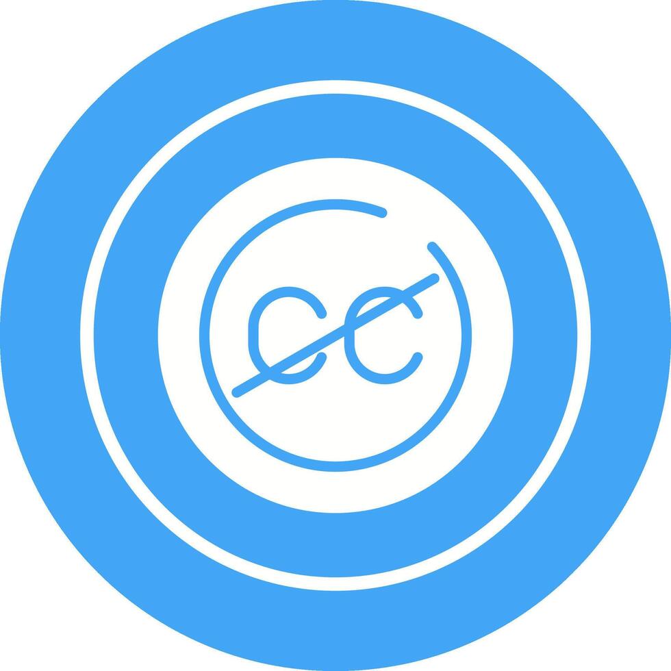 Closed Captions Circle Vector Icon